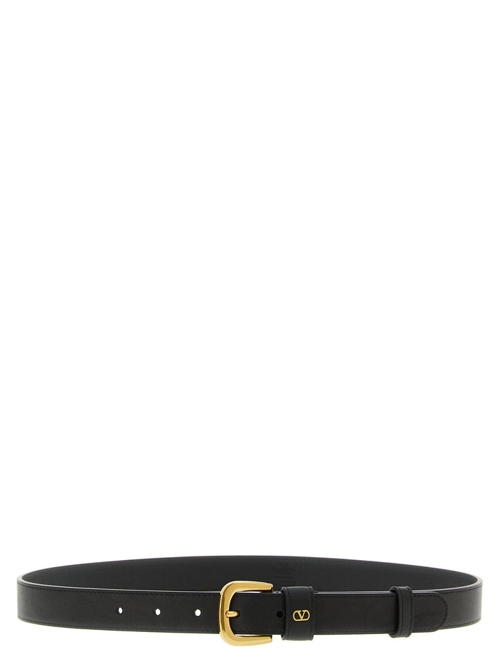 Valentino Garavani Valentino Garavani Vlogo Signature Belt Belts - Black | 85a7ab069961439f8a0bf16147e73628169808bb