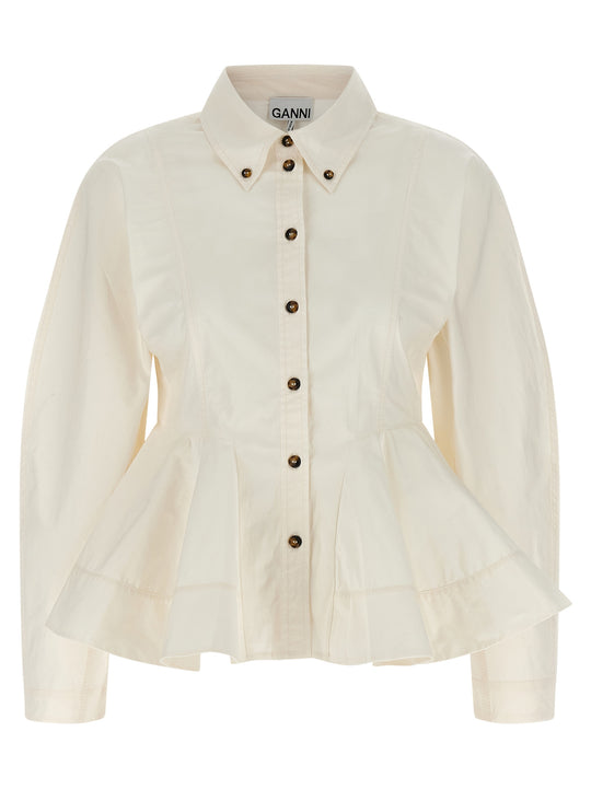 Peplum Shirt And Blouse White