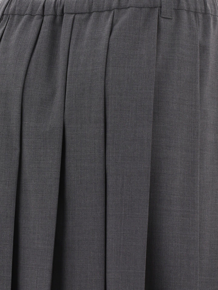 Aspesi Stretch Pleated Skirt Skirts - Grey | b4a1c8d1fef7879d41c43935475dd65f367889db