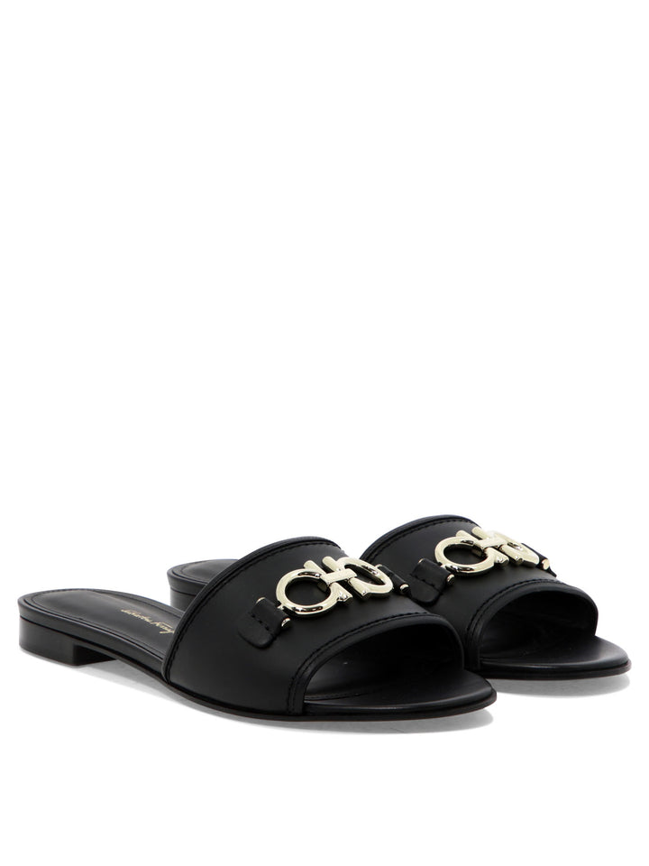Ferragamo Rhodes Sandals - Black | 2624255f7253d20f9465724b7713b01d094c2651