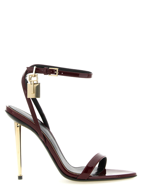 The Padlock Sandals Bordeaux