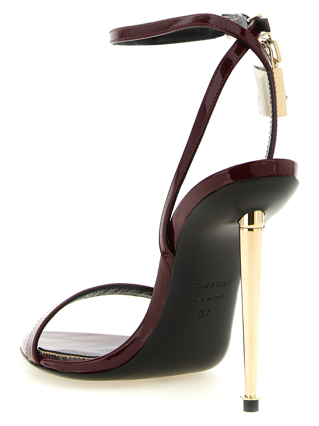 Tom Ford The Padlock Sandals - Bordeaux | 2948f2428660f3d241f16525bceb0f80f9f71165