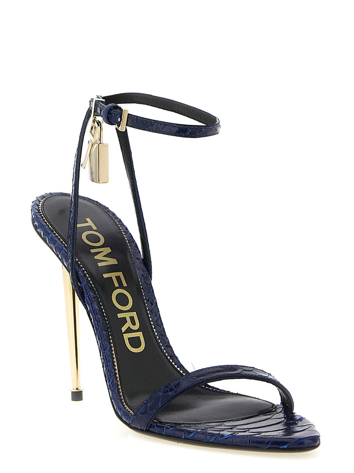 Tom Ford Padlock Sandals - Blue | bcd7f08267b3dc0080b8f3f266767f559b2ec932