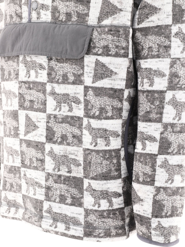 And Wander And Wander X Maison Kitsuné Sweatshirts - Grey | 4cb65621a684c4d97ab261ea91ee87064dd065c8
