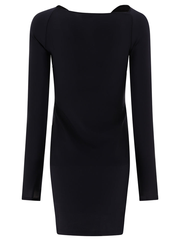 Coperni Twisted Cut-Out Dresses - Black | 141c808fee9e13d2c726fc3f9827f34cedc08504