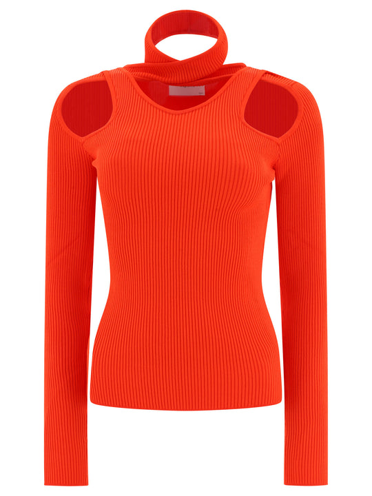 Top With Cut-Out Tops Red