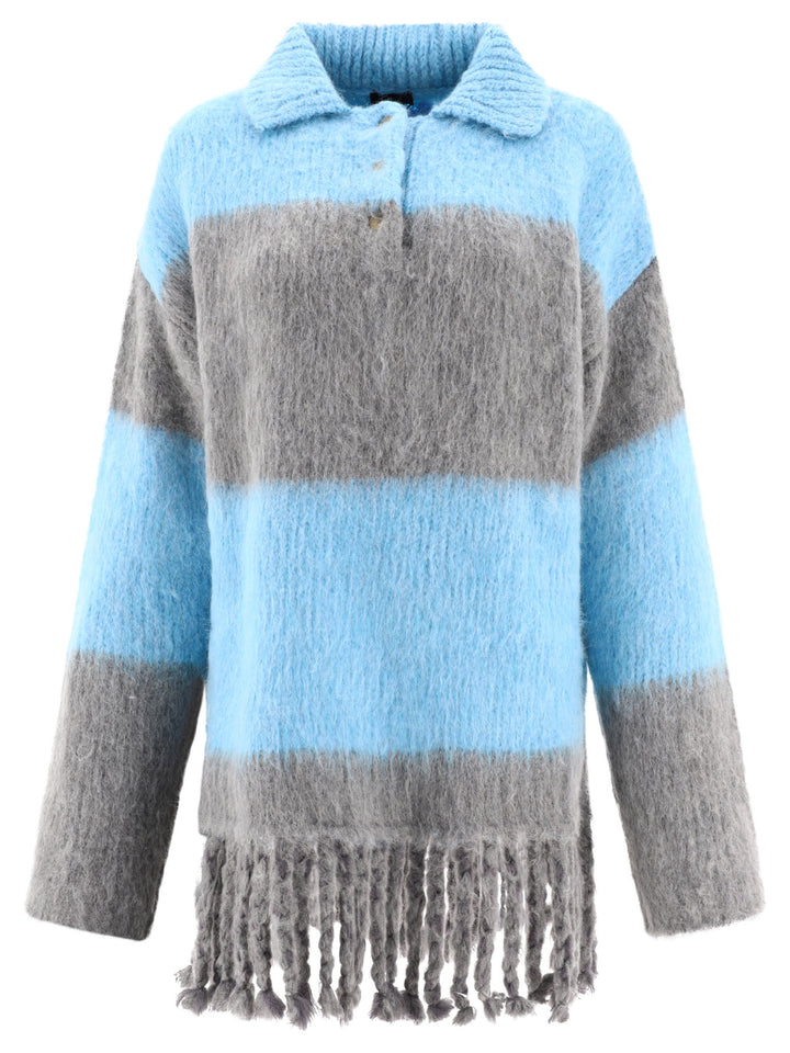 Etro Fringed Sweater Knitwear - Light blue | 6a6c87bf268d6f889730dcb5bb7c024d4bb9fadf