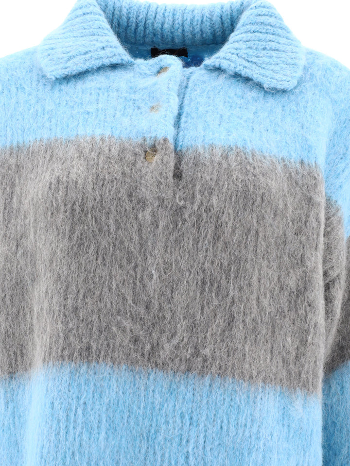 Etro Fringed Sweater Knitwear - Light blue | 090c5cd8142612ae7fd3538bb3bd382d13b948d1