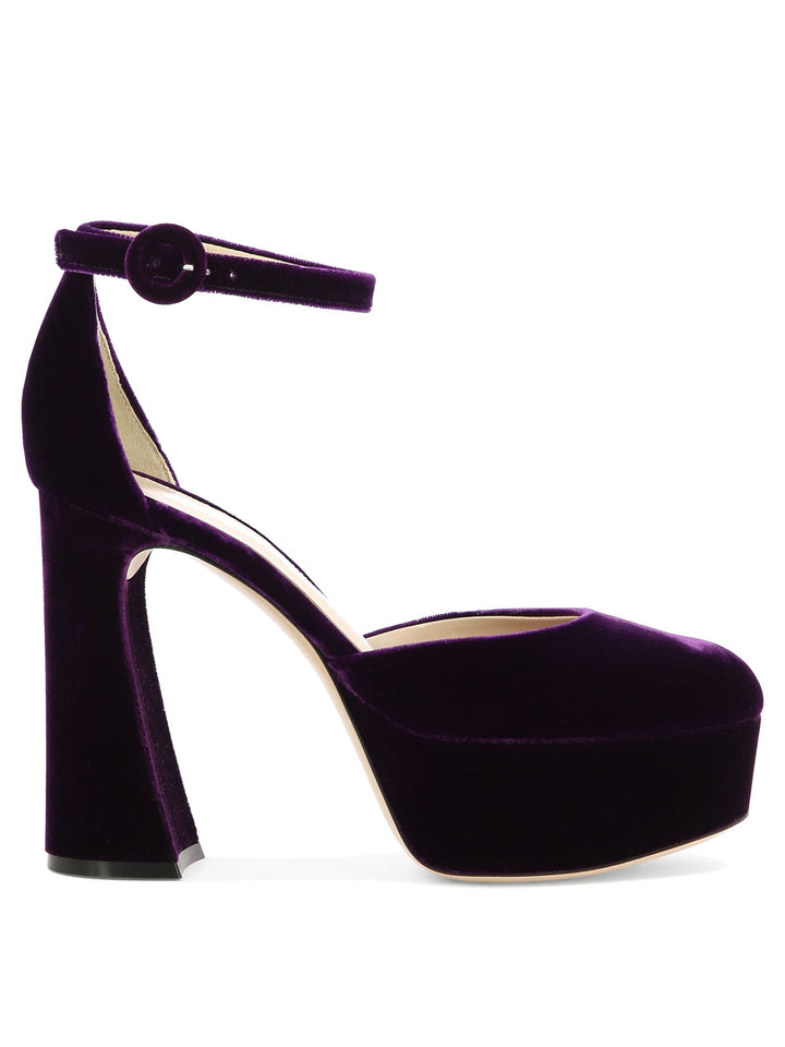 Gianvito Rossi Holly D Heeled shoes - Purple | 33974ff78ae8613271a77c287d54a6adacb51c94