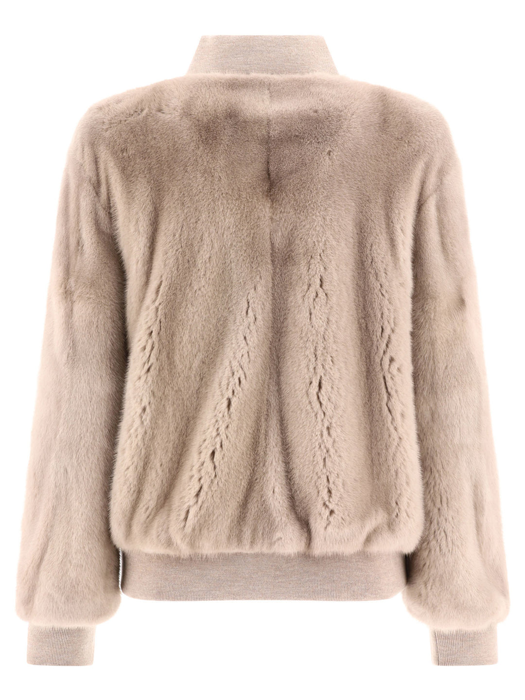 Giovi Mink Fur Bomber Jacket Jackets and Coats - Beige | cb3df4ec375be53cd99ea61d7f3cb559e03765f6