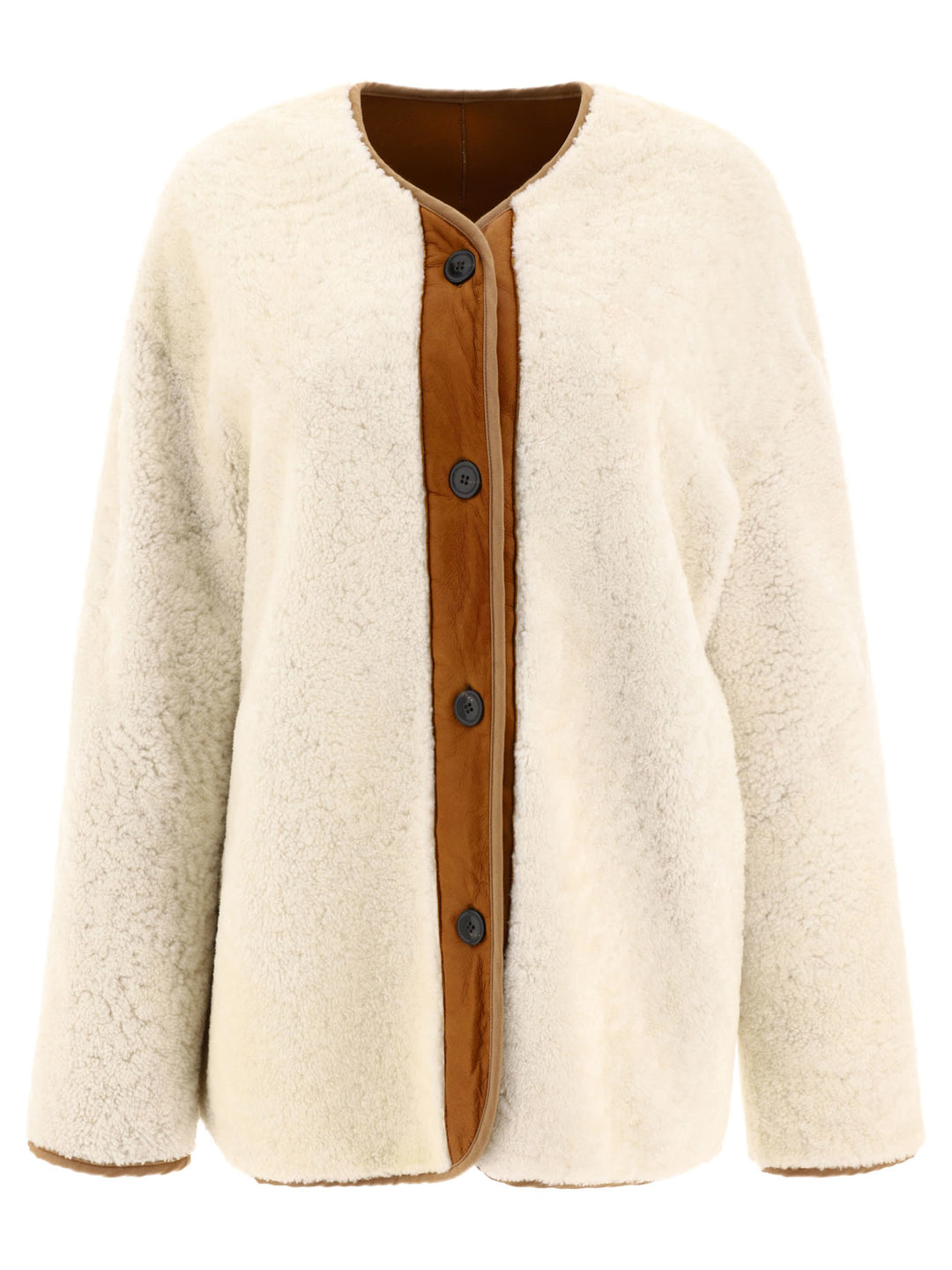 Giovi Reversible Shearling Jacket Jackets and Coats - White | bbdd0cf6de268b5b37684b49333ee40def215b8b