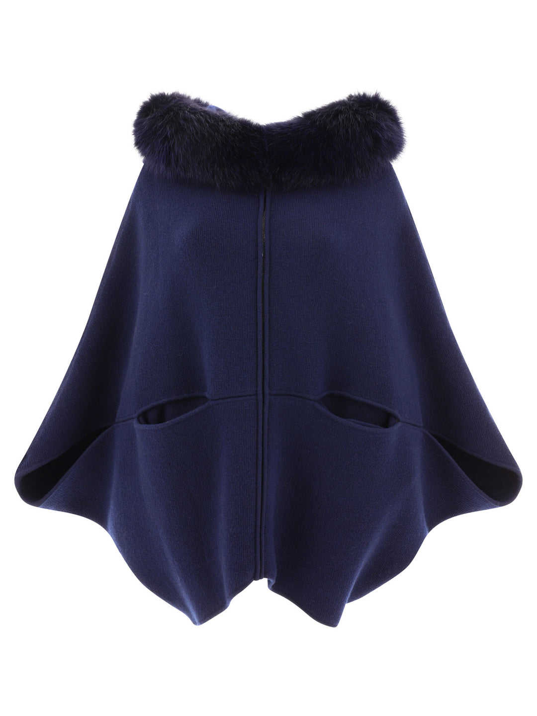 Giovi Wool And Cashmere Cape Jackets and Coats - Blue | e14fd1966dd5a97c8b218060aa3f5bc5c9ec72a7