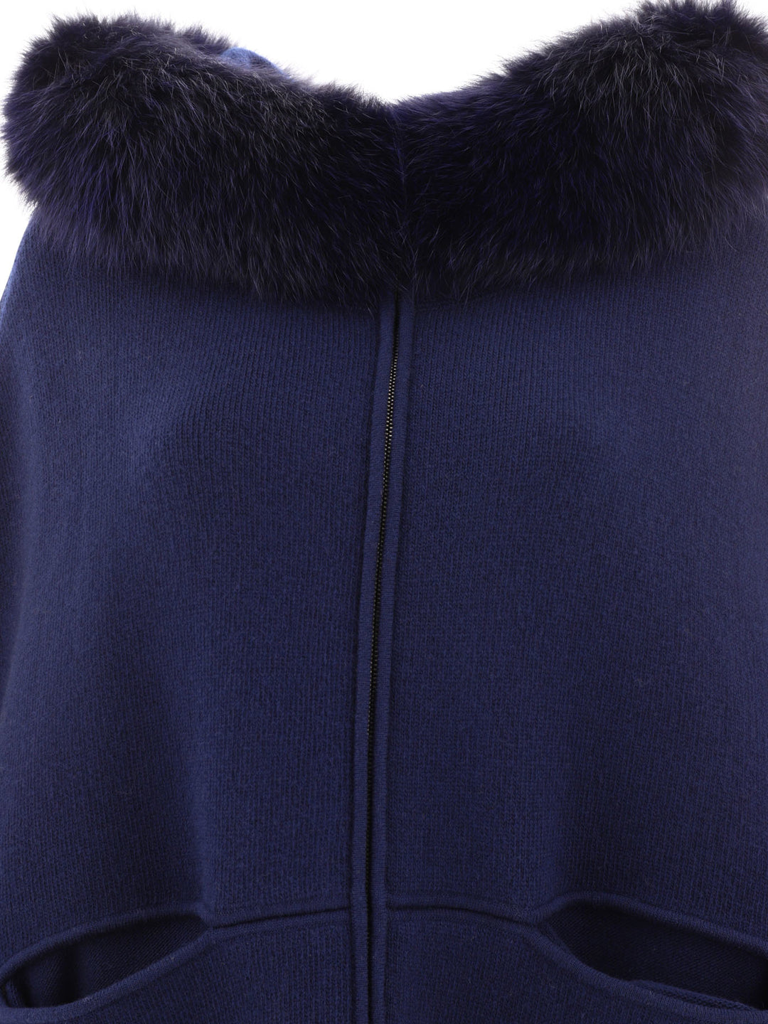Giovi Wool And Cashmere Cape Jackets and Coats - Blue | 1904c723b2ed86c98b190d6219470b9f1debad14