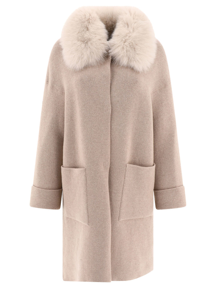 Giovi Wool And Cashmere Coat Jackets and Coats - Beige | 89f7a6be89df9b9cb9fc2c291bc5fcd4369f7138