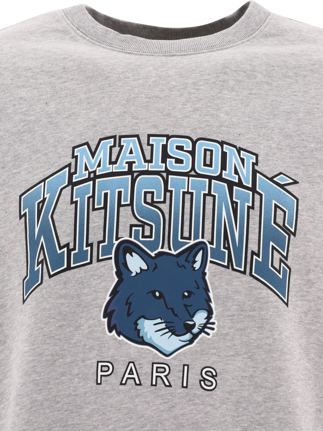 Maison Kitsuné Campus Fox Sweatshirts - Grey | ed0b7fb526bf46b95244e096ba82c4dde9ed4269