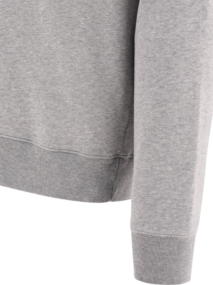 Maison Kitsuné Campus Fox Sweatshirts - Grey | 0fbbb88f5f24db6c7397241e1d3d326268d235e9