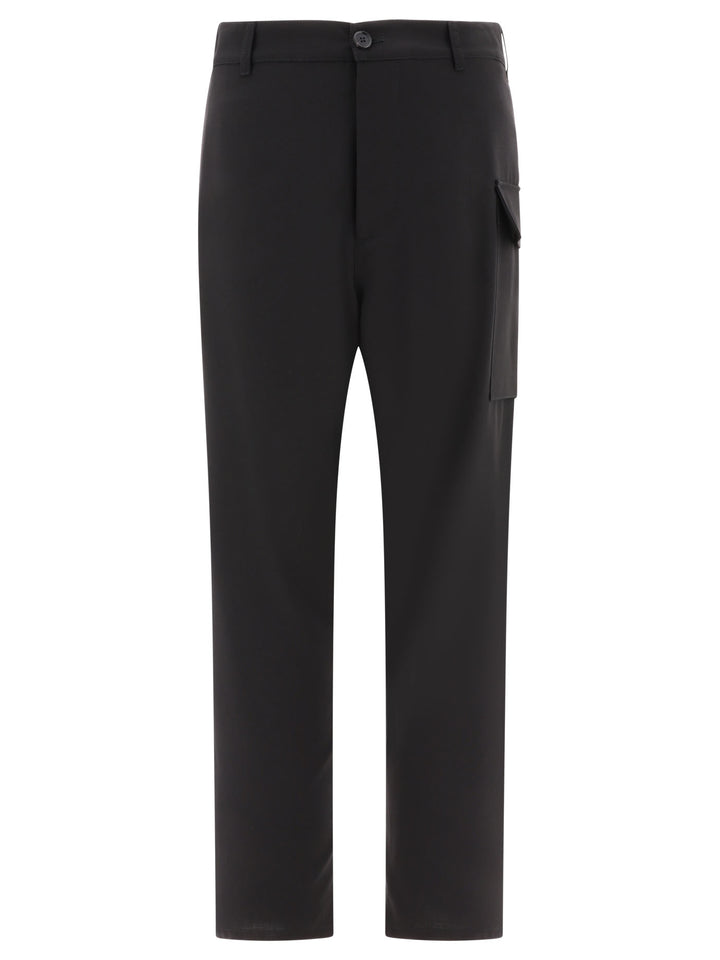 Marni Virgin Wool Straight Trousers - Black | fc7bc81cb065d3c2f8b494ed0626fb8b73913e5a