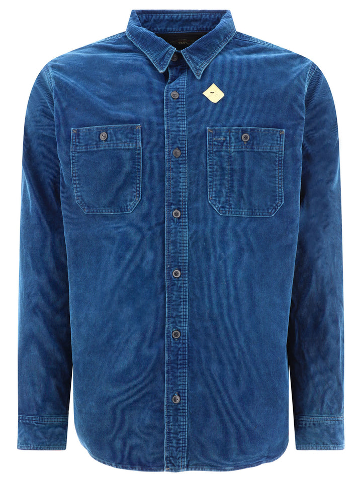 Rrl By Ralph Lauren Corduroy Workshirt Shirts - Blue | 2c6ce0a59ef0c3e1d0ac1372aee34d53f923fbf3