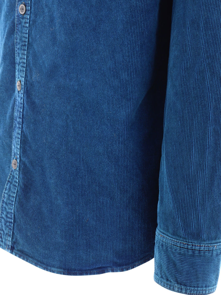 Rrl By Ralph Lauren Corduroy Workshirt Shirts - Blue | f615c1502a2391dbf379b26caf6b210a3917be5c