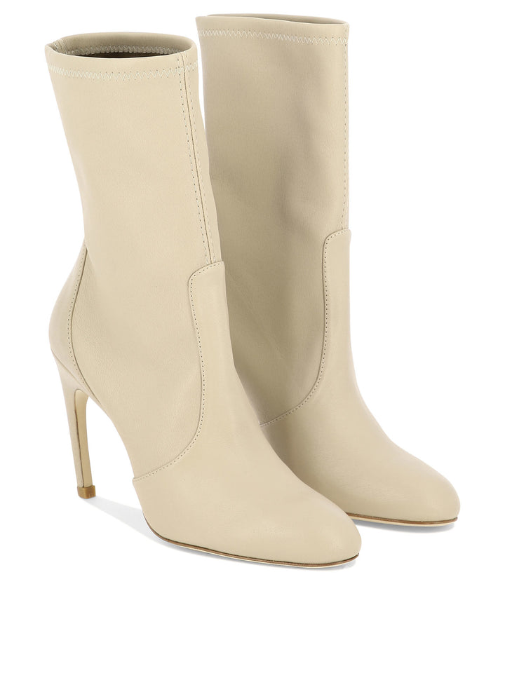 Stuart Weitzman Luxecurve 100 Boots - Beige | 9e07f937a96b53c678416d2b4e1c0e03b8df3b85