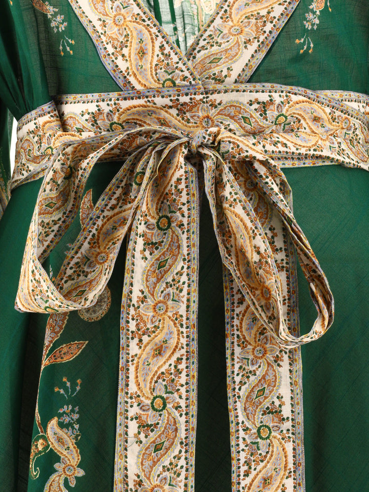 Zimmermann Devi Wrap Dresses - Green | fdd03b8f2106ff544fa4a4bdef7710b442afdd96