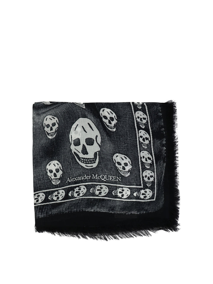 Alexander Mcqueen Scarves & Silk Scarves Sciarpe & Foulard - Black | f5735b4179e08d9dc255e4ff0eee56a13509d7d8