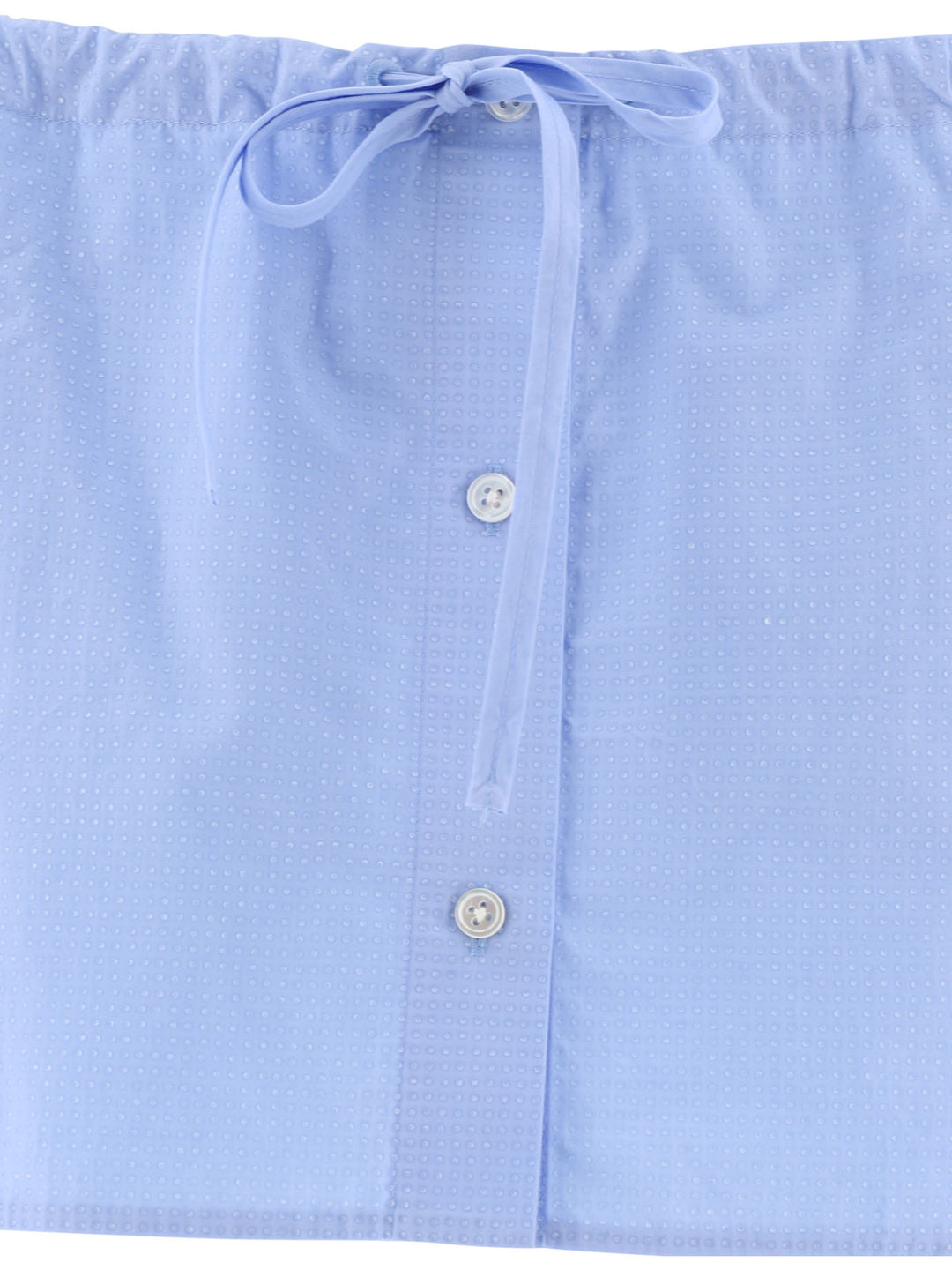 Alexander Wang Drawstring Skort With Crystal Hotfix Shorts - Light blue | 837272d790e14eb7663f22e3f51e20cf153db0e0