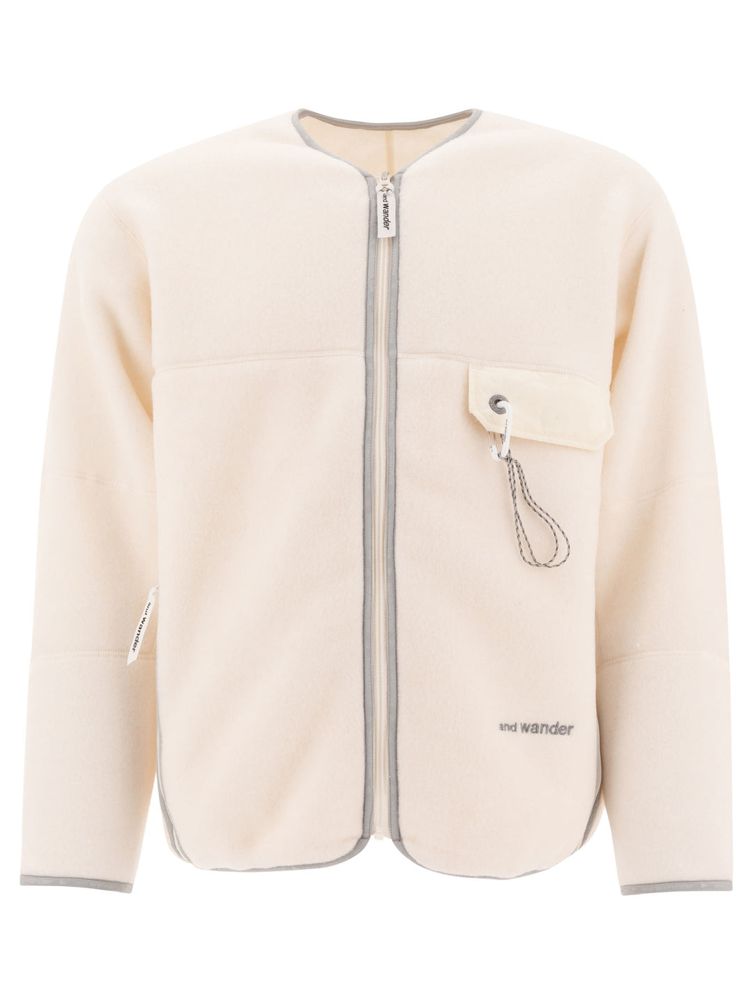 And Wander Fleece Jacket Jackets and Coats - White | 913c3466d87a6be26304d5c640021c1fd1c72787