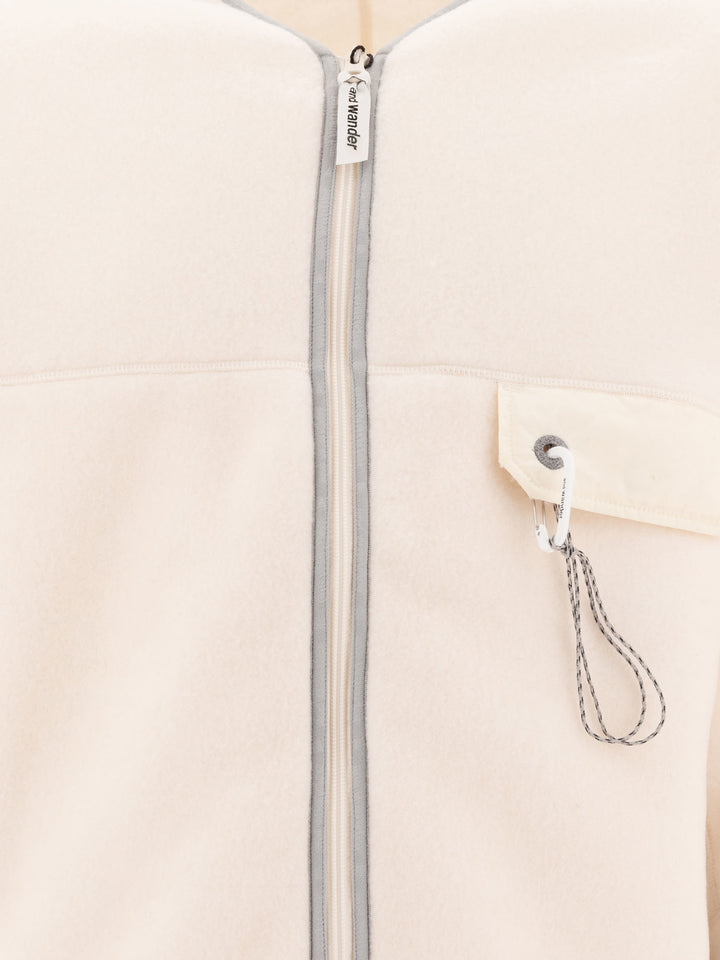 And Wander Fleece Jacket Jackets and Coats - White | c040a295a8b89fe1ecbcfeaa1aa2cf850df1490a