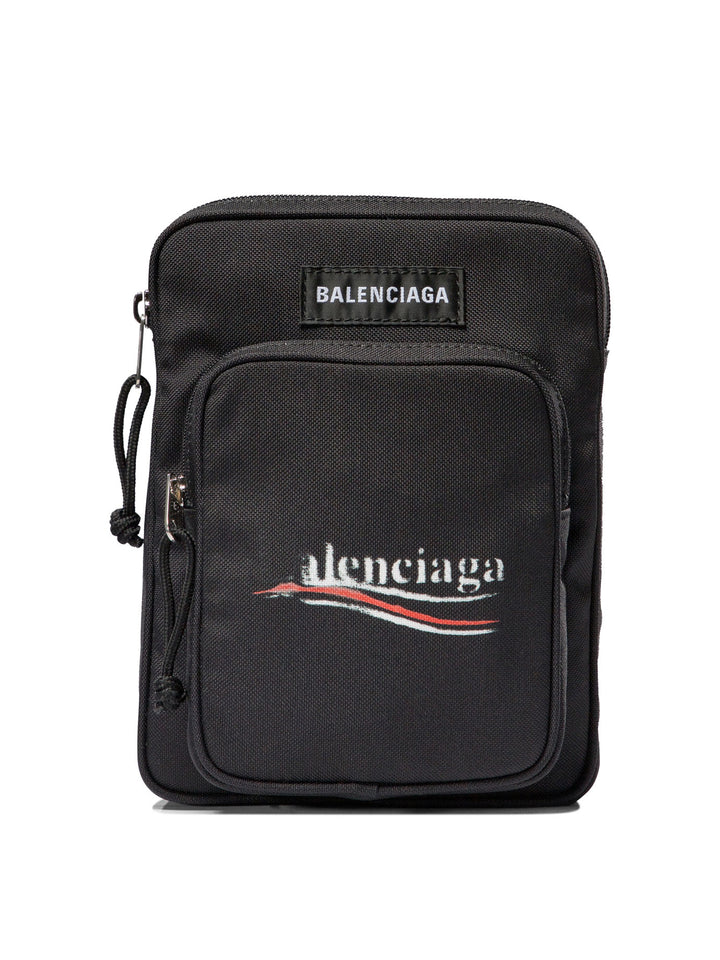 Balenciaga Explorer Crossbody Bags - Black | 1119ead34c003170abcf58a32d3d94d8110cf7de
