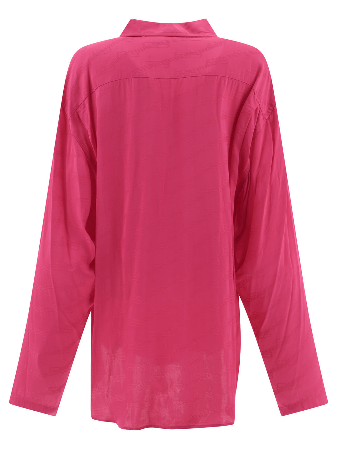 Balenciaga Shirt With Jacquard Logo Shirts - Fuchsia | e06f35c065d092b4fea09d93ed5c1203c198fdab