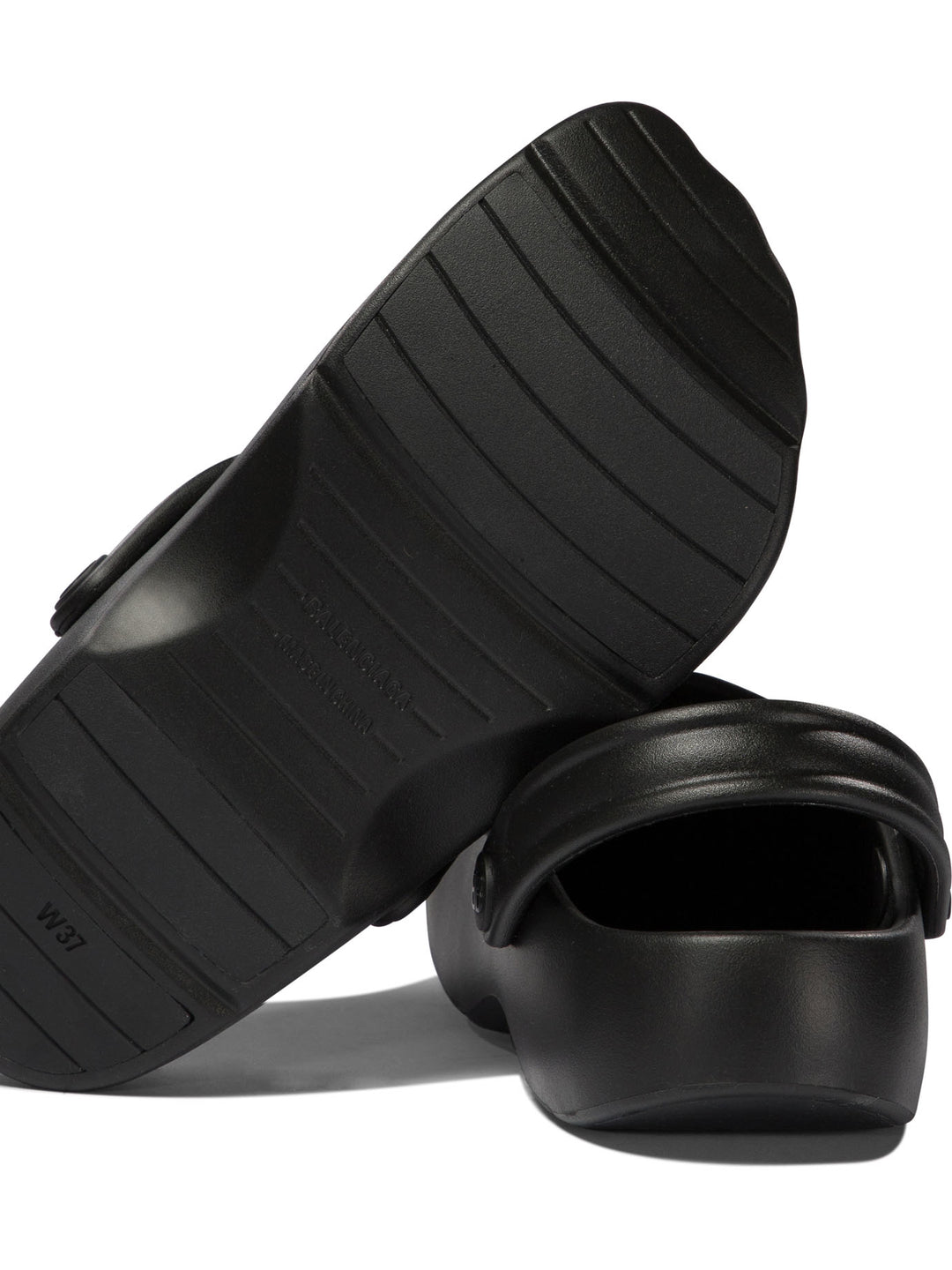 Balenciaga Sunday Molded Loafers & Slippers - Black | b66ec37bb7fd4098a758fd2fc47aaeb042a519e2