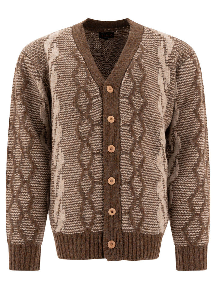 Beams Plus Wool Cardigan Knitwear - Brown | 0c63837e786ed9796d28ed97a57b2af137ce653e