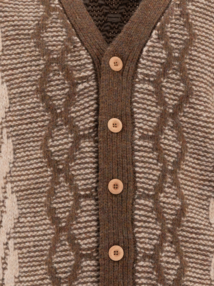 Beams Plus Wool Cardigan Knitwear - Brown | d1f22a849d56b764713ab1d163d5b9212113f6eb