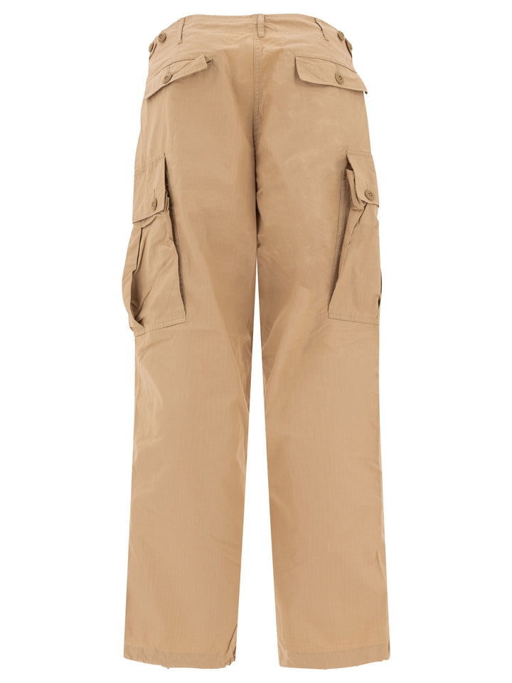 Beams Plus Cargo Trousers - Beige | a7e546604c0c3988282ccd2b9b7e519637f711e6