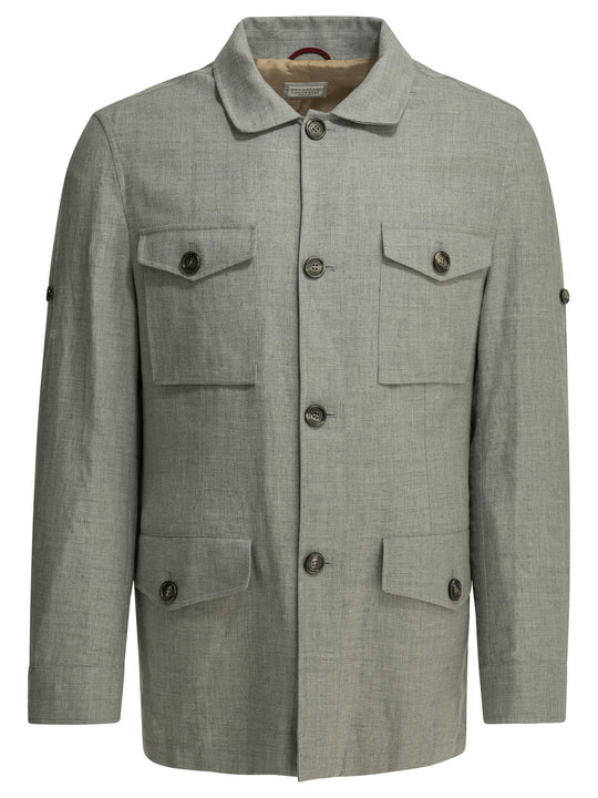 Overshirt Jacket Jackets And Coats Grey