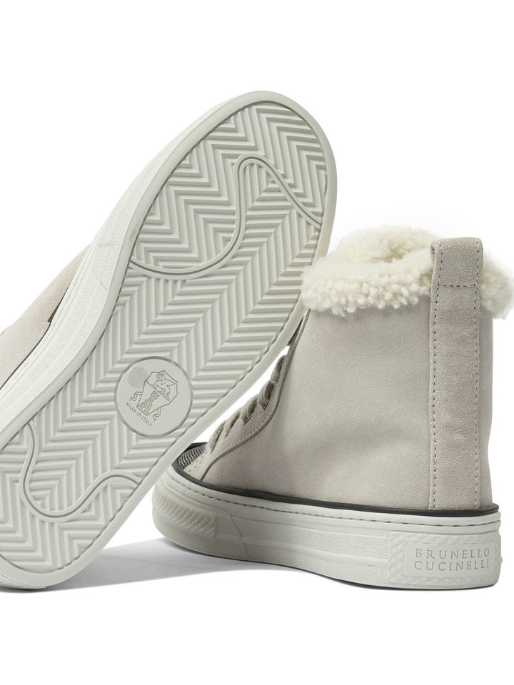 Brunello Cucinelli Sneaker With Monile Detail Sneakers & Slip-On - Beige | 09126ec178b36f8c2d8e0881f20646b9afb452a3