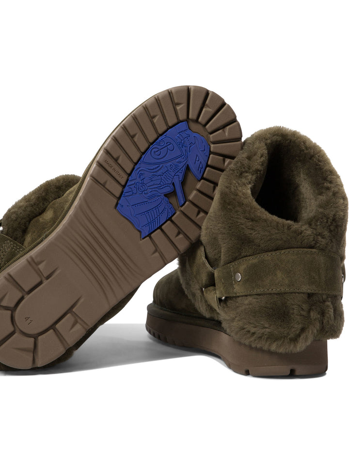 Burberry Chubby Ankle Boots - Green | e63646b9fc0725f8a18f539a094a7022c37cf199