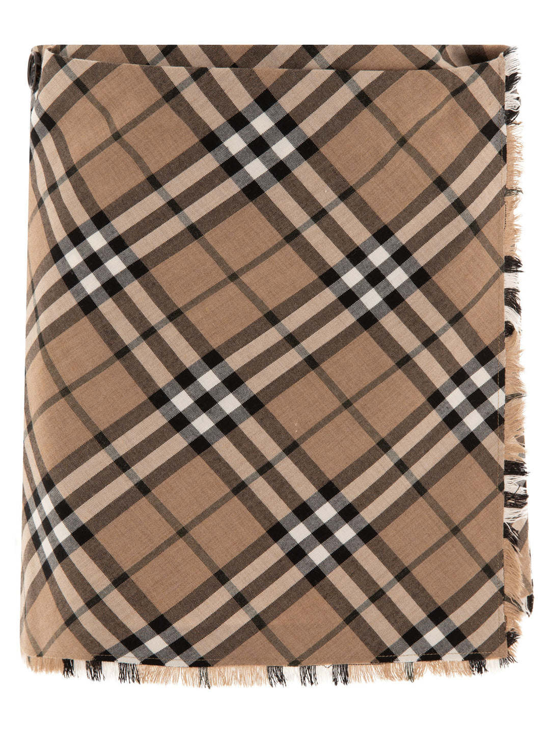 Burberry Check Wool Blend Mini Kilt Skirts - Beige | e84265fbd18d0057beb67d3042ef50a61bb64a97