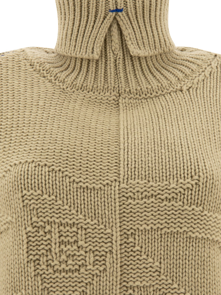 Burberry Cashmere Sweater With Ekd Knitwear - Green | 189f9367c50040ecac2629feae23b9b8889a052d