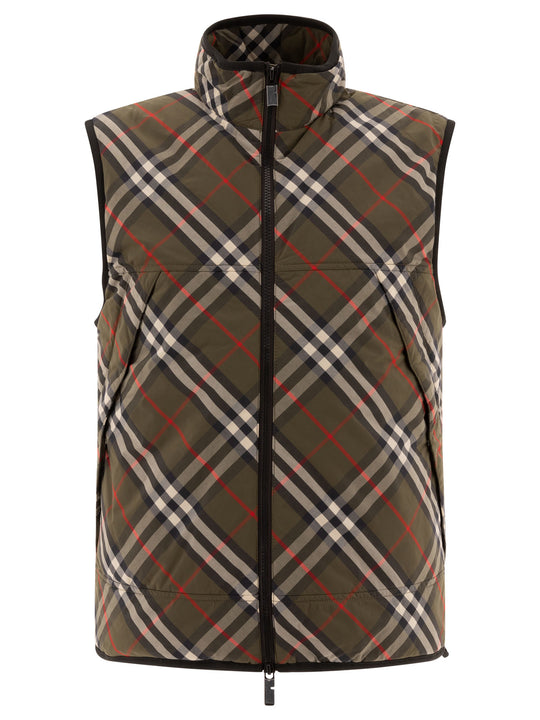 Nylon Vest Jacket Jackets And Coats Green