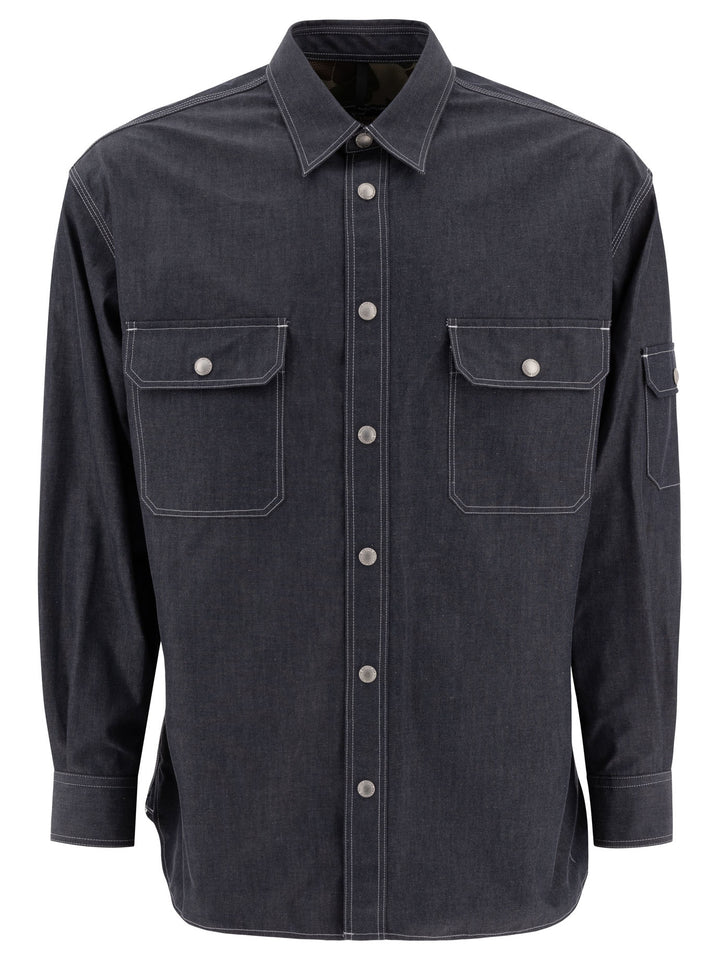 Comme Des GarçOns Homme Denim Overshirt Jackets and Coats - Blue | c7bcecf6aed0217509ab19bfb6715876187e5232