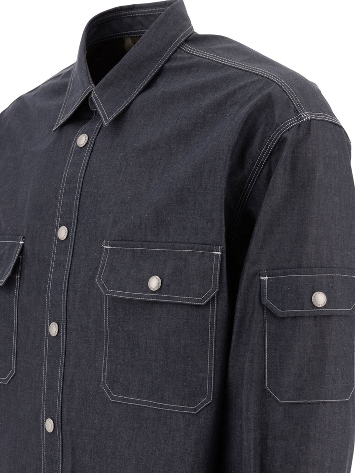 Comme Des GarçOns Homme Denim Overshirt Jackets and Coats - Blue | 2d7a9d4349ffcf9ffb66fac2c42f4160b288783a