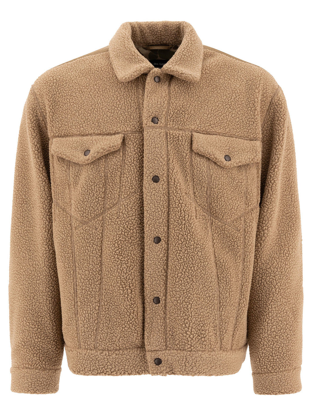 Comme Des GarçOns Homme Fleece Overshirt Jackets and Coats - Beige | 8487badd4bee766c3aab74a3b5517ef1821c69e4