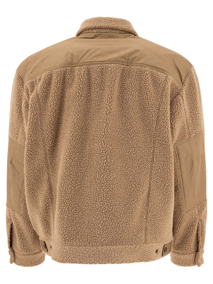 Comme Des GarçOns Homme Fleece Overshirt Jackets and Coats - Beige | d35e3dd476087f6a10c5755d0e157ae4111c1726