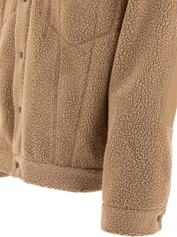 Comme Des GarçOns Homme Fleece Overshirt Jackets and Coats - Beige | 7d6954c2aac1204b1914ce014e8834e964bbc996