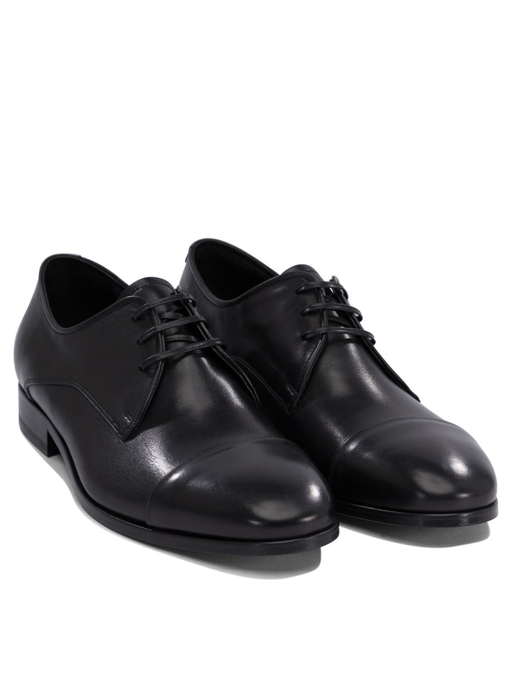 Fabi Leather Brogues Lace-Up shoes - Black | f5b707eb99b1b4928299246e06a92b7496213318