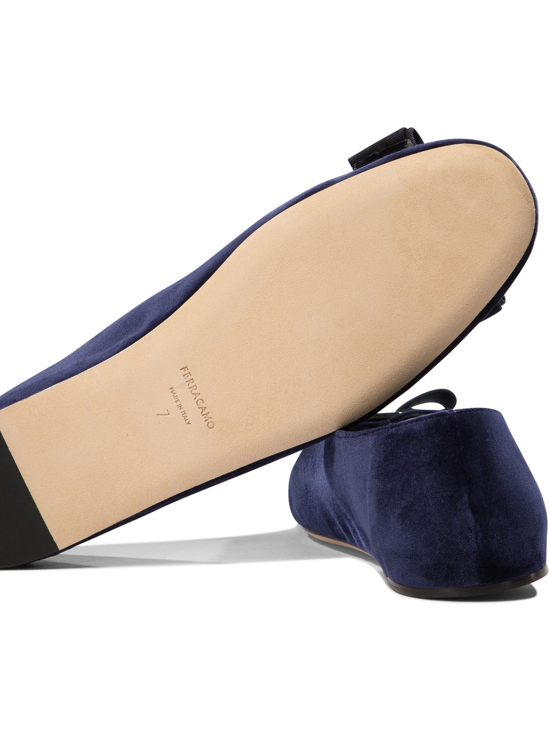 Ferragamo Vanna V Ballerinas - Blue | da773f19eca93d7f5c626444c03fb0c12663990b