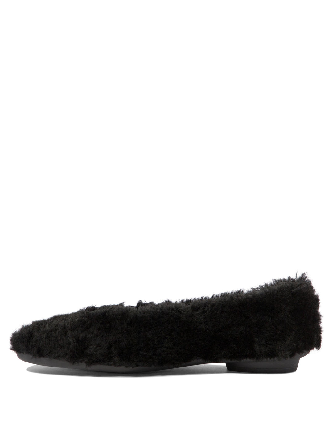 Ferragamo Noella Fur Ballerinas - Black | 060a29c3955b1c9c8c22b1acf637813032863e43
