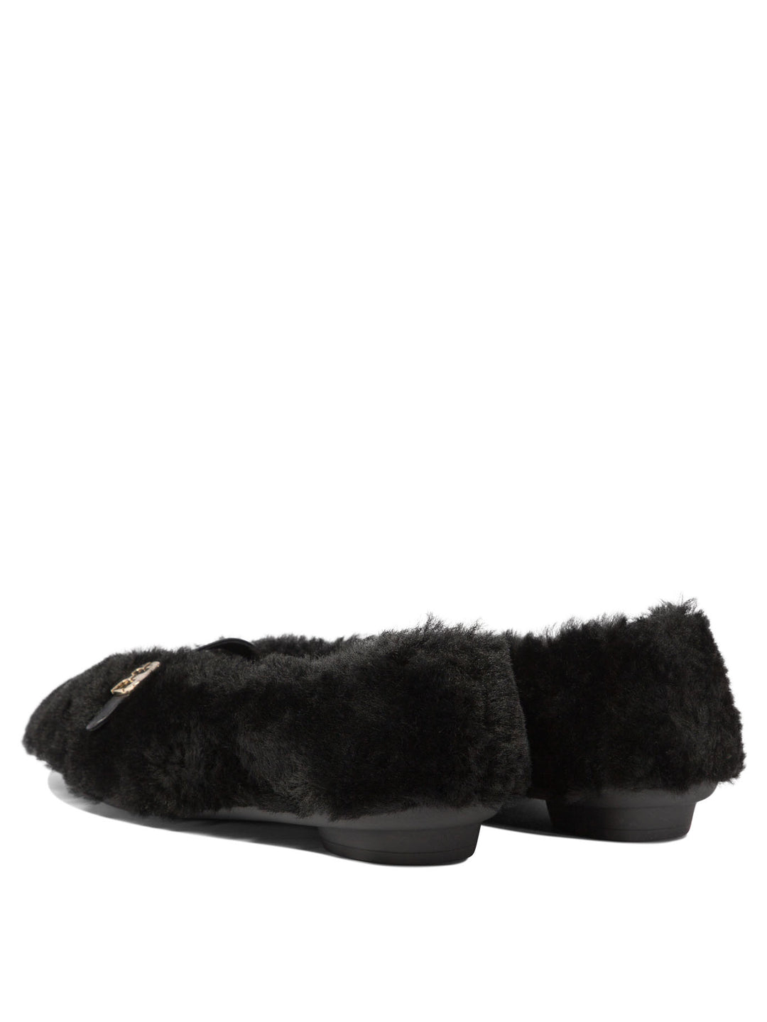 Ferragamo Noella Fur Ballerinas - Black | ff8157b8db348c326d2ebfdacee447dcee68a97f